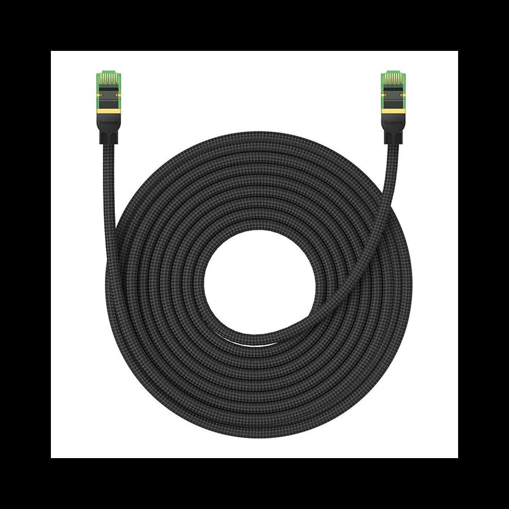 Baseus Cablu de rețea împletit cat. 8 Ethernet RJ45, 40Gbps, 15m (negru) - 3