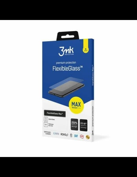 Hybriertes Glas 3MK FlexibleGlass Max Xiaomi Redmi Note 12s schwarz/black