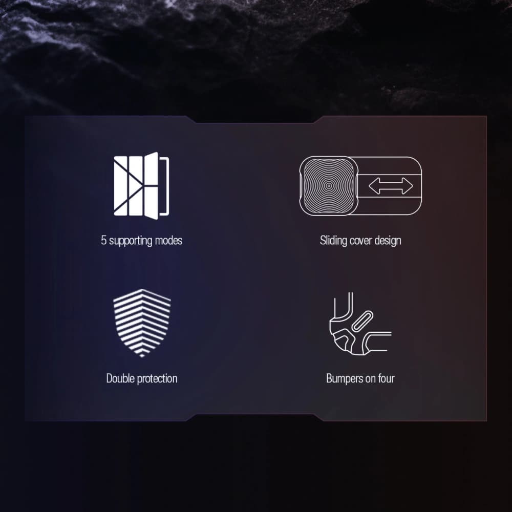 Case Nillkin Bumper Leather Case Pro Samsung Galaxy Tab S9 Ultra / S10 Ultra schwarz - 7