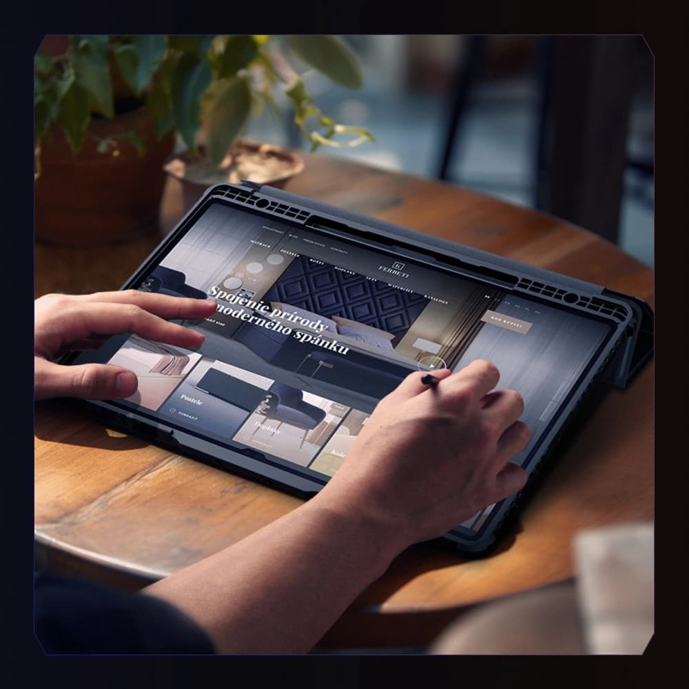 Case Nillkin Bumper Leather Case Pro Samsung Galaxy Tab S9 Ultra / S10 Ultra schwarz - 11