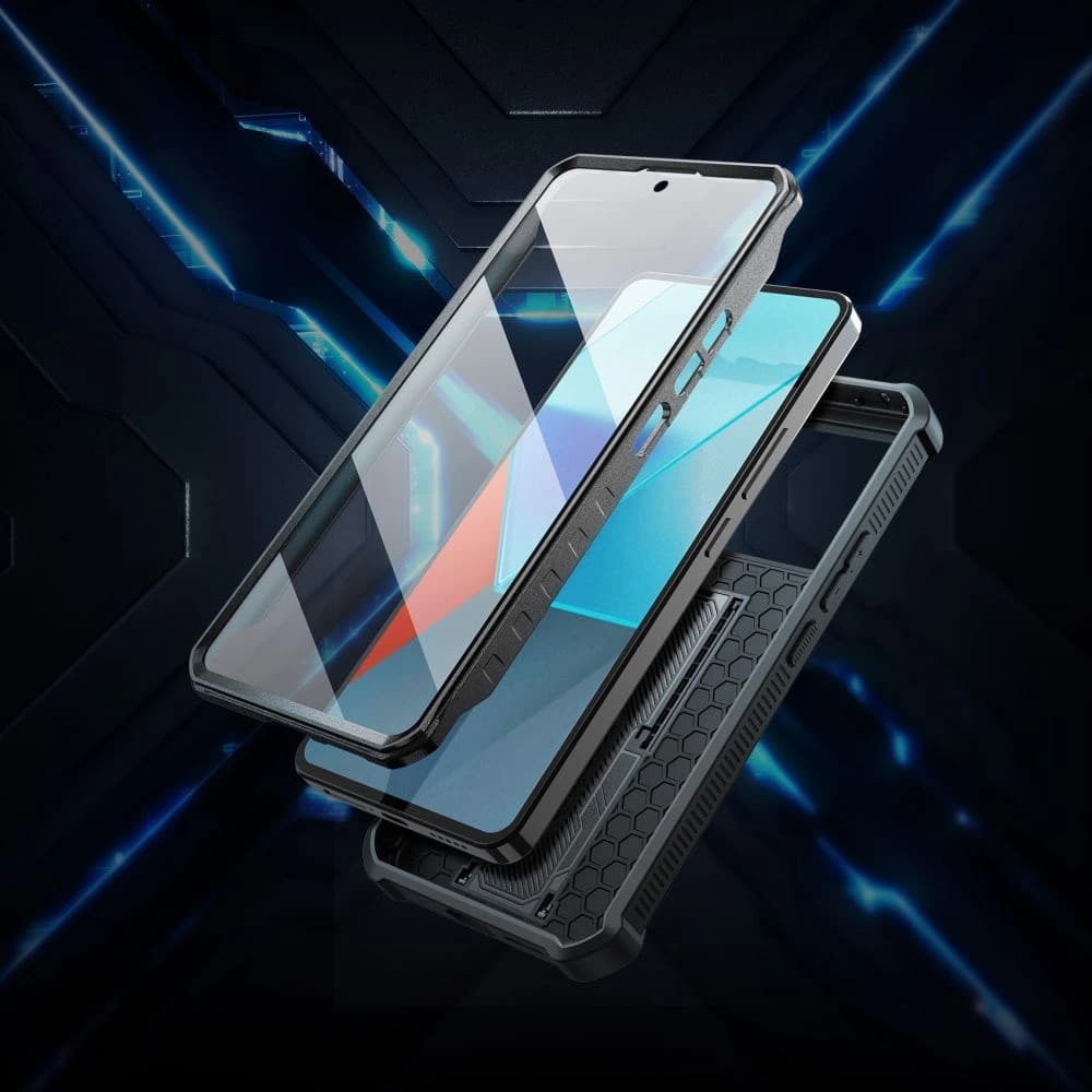 Case Tech-Protect Kevlar Cam+ Xiaomi Redmi Note 13 Pro 5G / POCO X6 5G Schwarz - 5