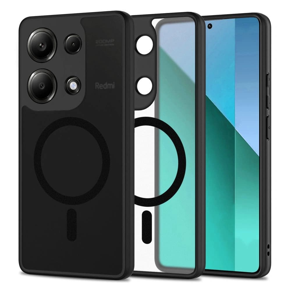Case Tech-Protect MagMat MagSafe Xiaomi Redmi Note 13 4G Matt Schwarz