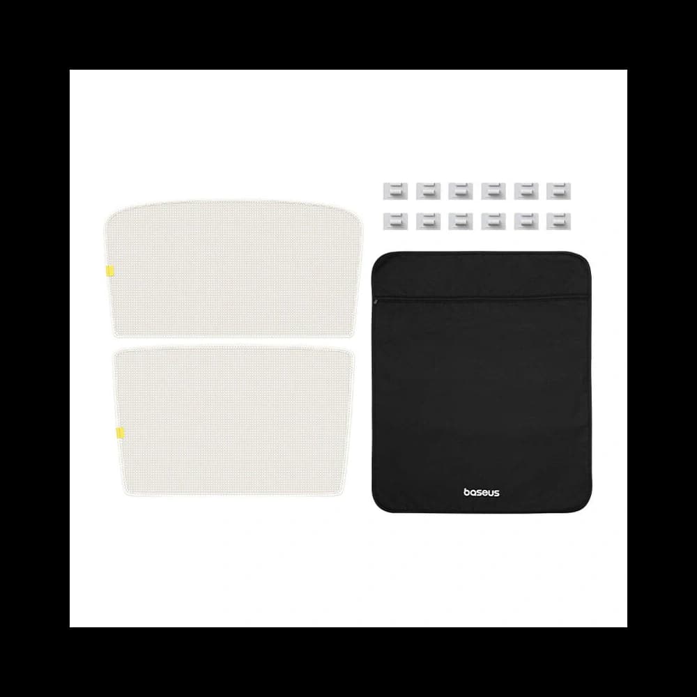 Automobilová sluneční ochrana jednovrstvá Baseus T-Space pro Tesla Model 3 bílá - 4