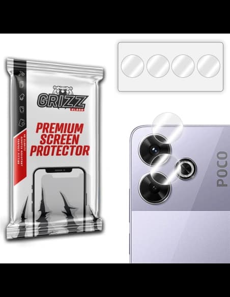 Üveg a GrizzGlass HybridGlass fényképezőgéphez Xiaomi Poco M6-hoz