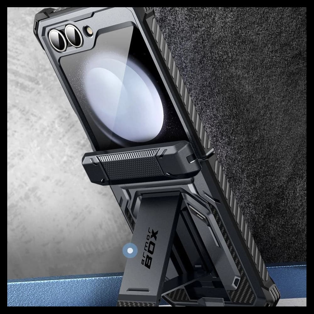 Etui Supcase IBLSN ArmorBox Samsung Galaxy Z Flip 6 / 7 FE Fekete - 3