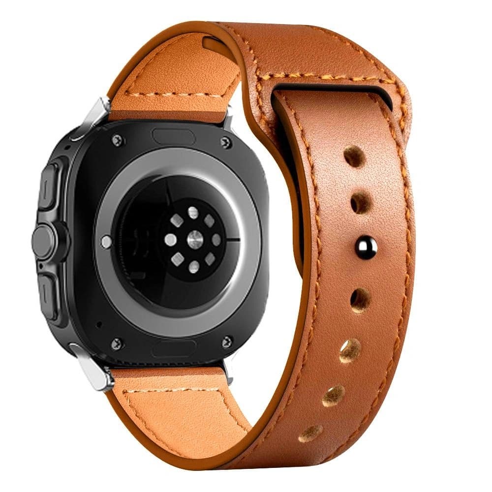 Pasek Tech-Protect Leatherfit Samsung Galaxy Watch Ultra 47mm Maro - 2