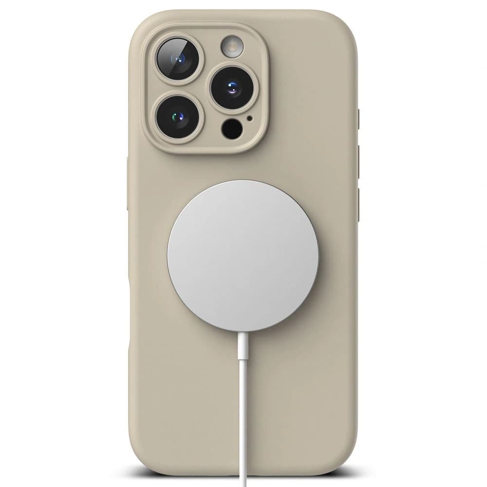 Ringke Silikon Magnetisch MagSafe Apple iPhone 16 Pro Max Stein - 4