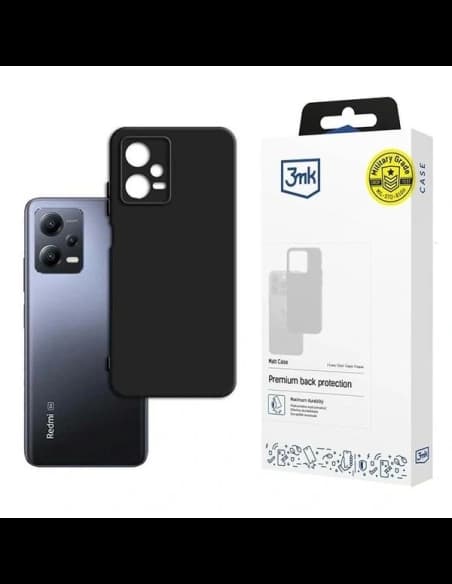 3MK Caz Matt Xiaomi Redmi Note 12 Pro+ Plus negru