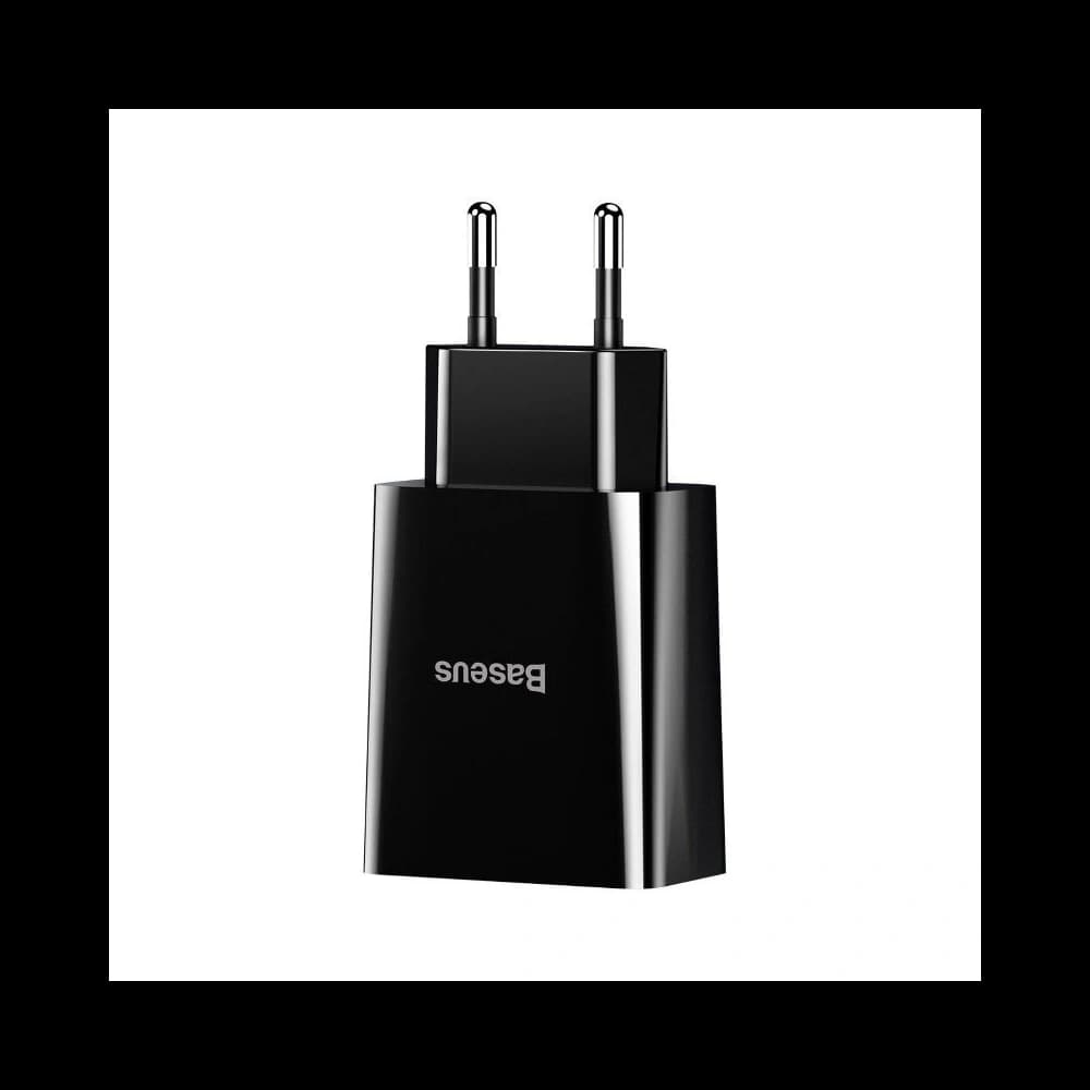 Ładowarka sieciowa Baseus Speed Mini Dual Charger, 2x USB, 2A, 10,5W (czarna) - 2