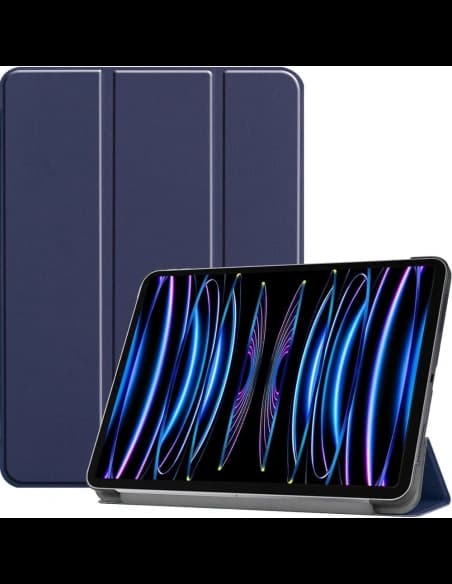 Etui Bizon Case Tab Croc do Apple iPad Pro 11 2022/2021/2020/2018 granatowe