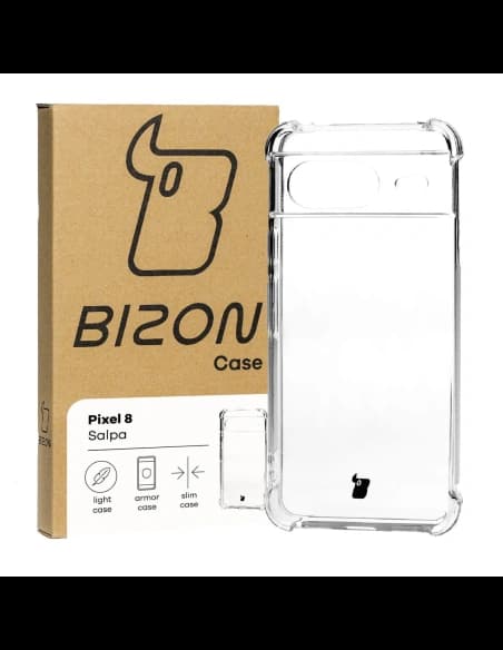 Elastyczne etui Bizon Case Salpa do Google Pixel 8 przezroczyste