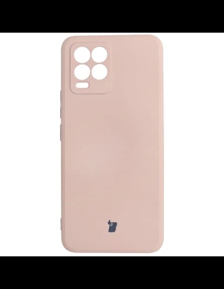 Etui Bizon Case Silicone pro Realme 8 / 8 Pro světle růžové