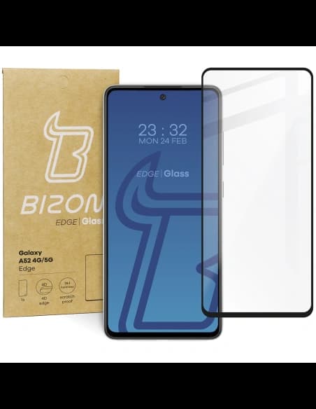Bizon Glass Edge Samsung Galaxy A52s 5G A52 4G/5G negru