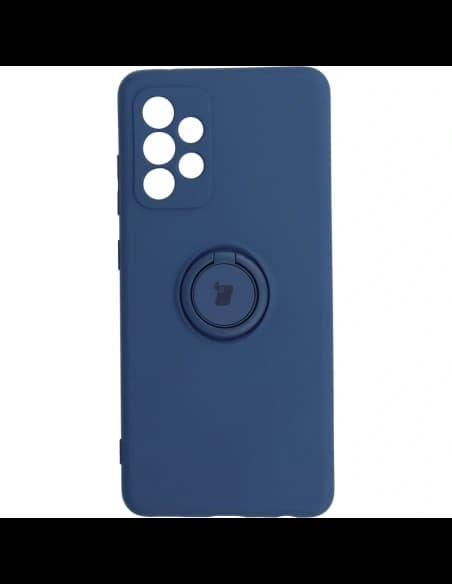 Bizon Case inel din silicon Samsung Galaxy A52s / A52 5G/4G albastru închis