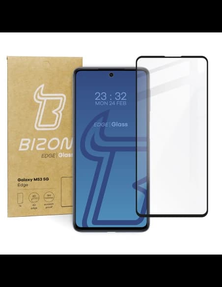 Tvrzené sklo Bizon Glass Edge pro Samsung Galaxy M53 5G černé