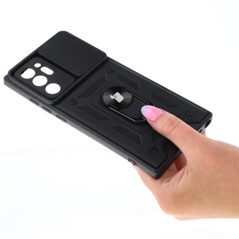 Etui Bizon Case CamShield Ring do Galaxy Note 20 Ultra, czarne - 5