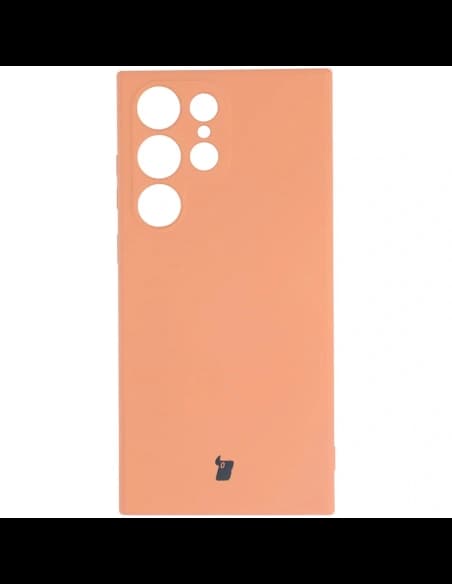 Bizon Case Silicone Sq Samsung Galaxy S23 Ultra portocaliu