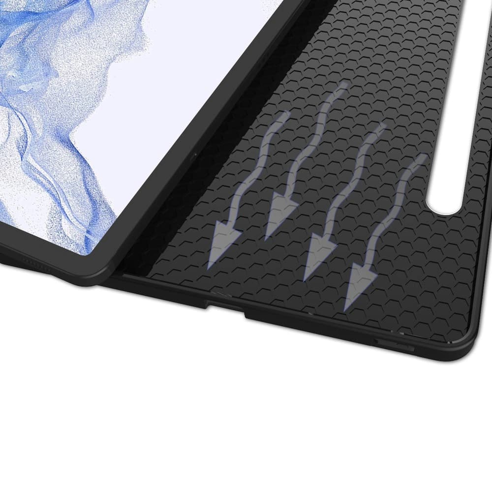 Etui Bizon Case Tab Lizard do Samsung Galaxy Tab S8 / S7 tmavě zelené - 6