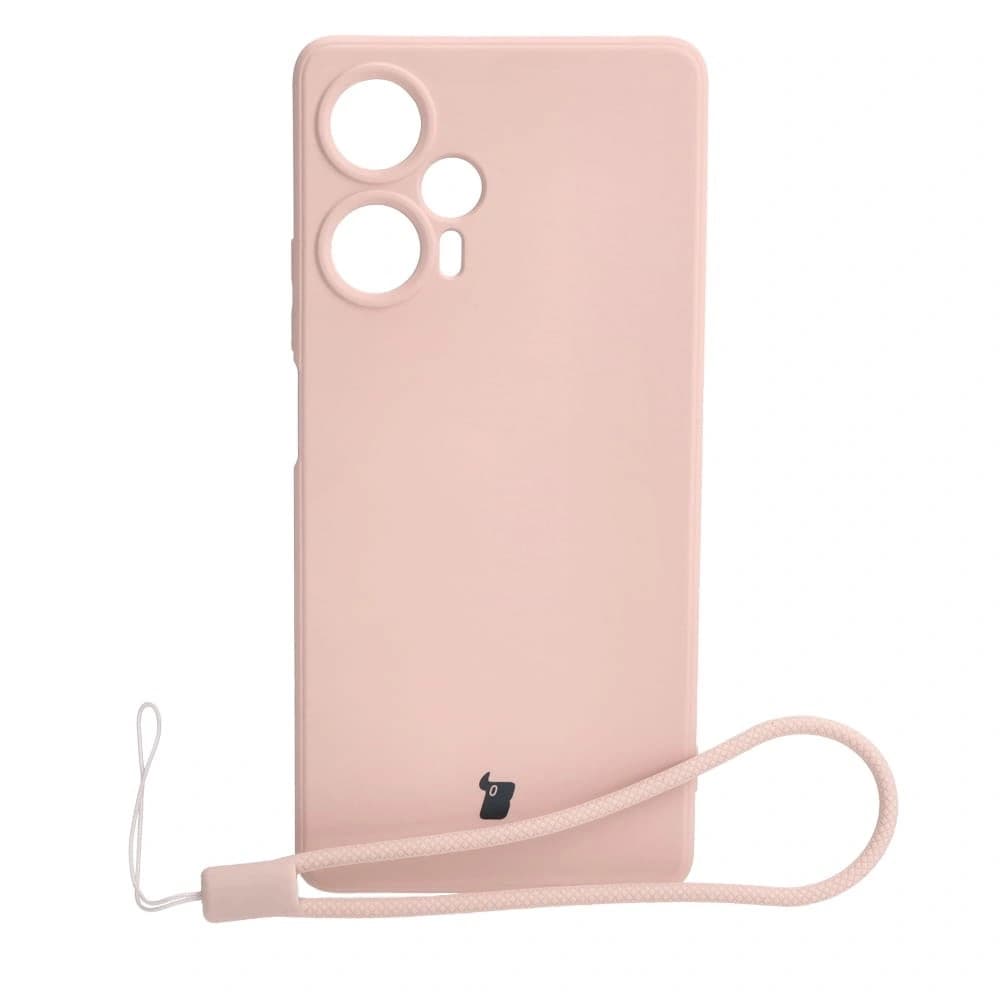 Bizon Case Silicone Sq Xiaomi Poco F5 light pink