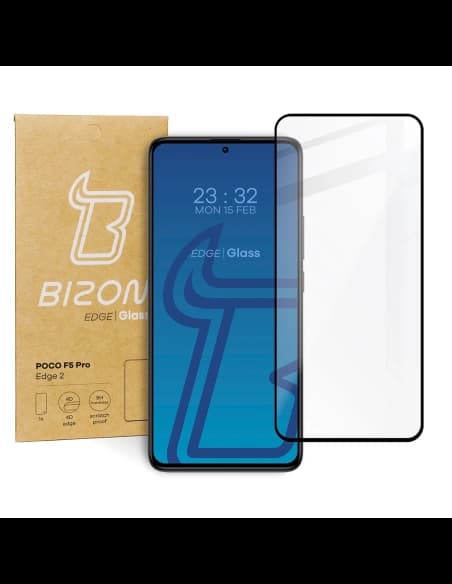 Bizon Glass Edge 2 POCO F5 Pro schwarz