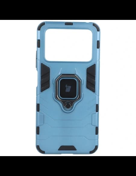 Etui Bizon Case Armor Ring do Xiaomi Poco M4 Pro 4G modré