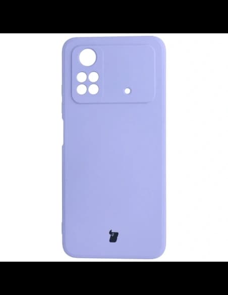 Etui Bizon Case Silicone do Xiaomi Poco M4 Pro 4G jasnofialové