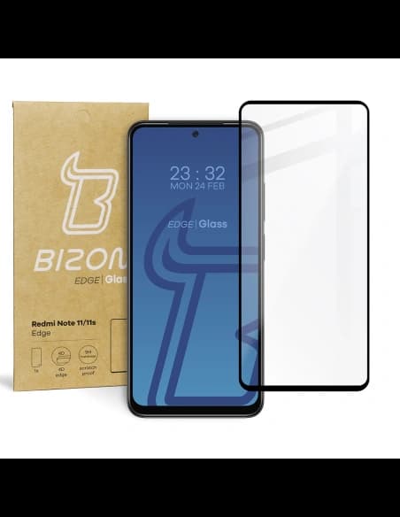 Bizon üveg él Redmi Note 11 / 11s fekete