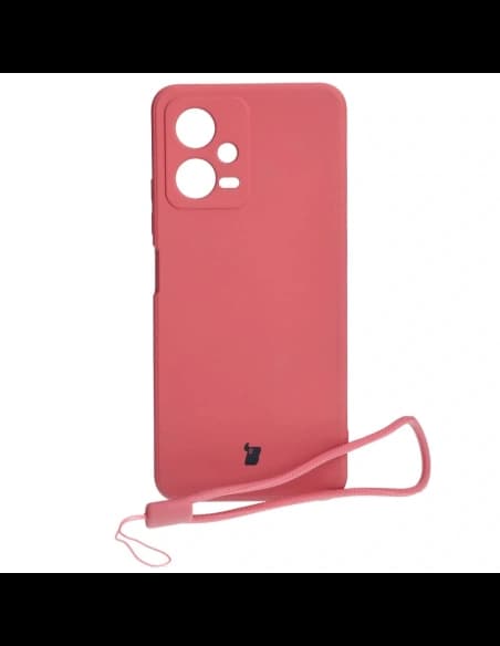 Bizon Case Silikon Sq Xiaomi POCO X5 Redmi Note 12 5G schmutziges Pink