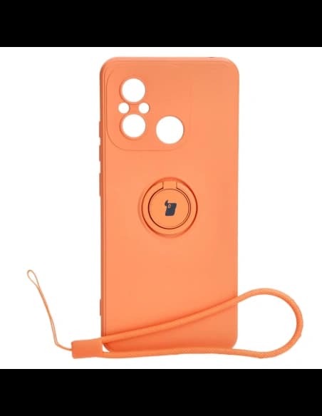 Bizon Case Silikonring Sq Xiaomi Redmi 12C orange