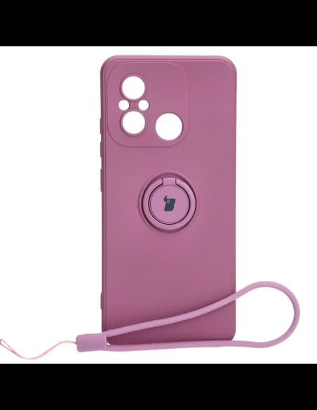 Bizon Case Silikonring Sq Xiaomi Redmi 12C dunkel lila