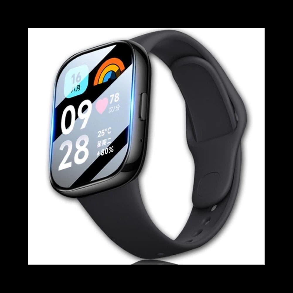 Ceas hibrid Bizon Glass Watch Edge Redmi Watch 3 Active negru - 2