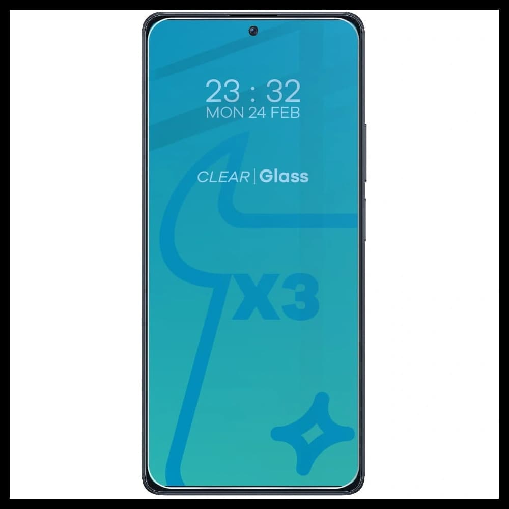 BIZON Clear 3x Bildschirmglas + Kameraglas Xiaomi Poco F5 Pro - 3