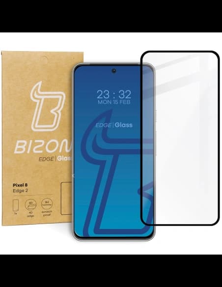 Szkło hartowane Bizon Glass Edge 2 do Pixel 8 czarne