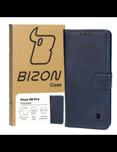 Bizon Case Pocket Xiaomi Poco X6 Pro navy blue