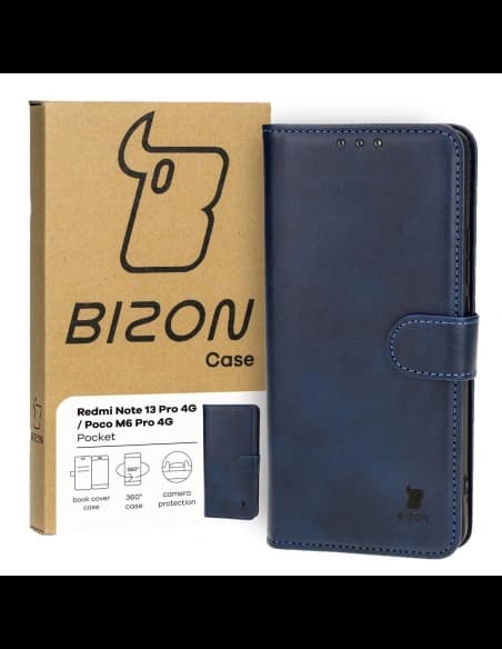 Bizon Case Pocket Xiaomi Poco M6 Pro 4G / Xiaomi Redmi Note 13 Pro 4G / LTE / 14S navy blue