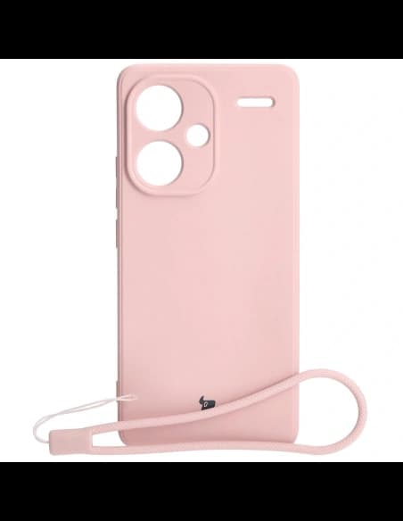 Etui Bizon Case Silicone Sq do Xiaomi Redmi Note 13 Pro+ 5G světle růžové