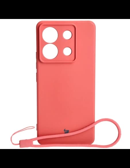 Bizon tok szilikon négyzet Xiaomi Poco X6 / Xiaomi Redmi Note 13 Pro 5G piszkos rózsaszín