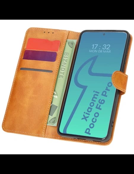 Bizon Case Pocket Xiaomi Poco F6 Pro barna