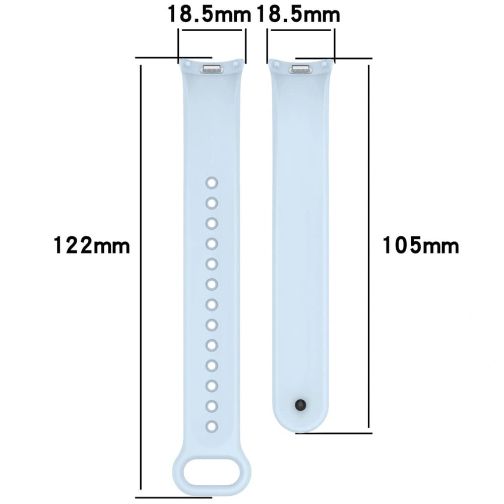 Bizon Strap Watch Silicone Xiaomi Smart Band 9 / 9 NFC / 8 hellblau - 2