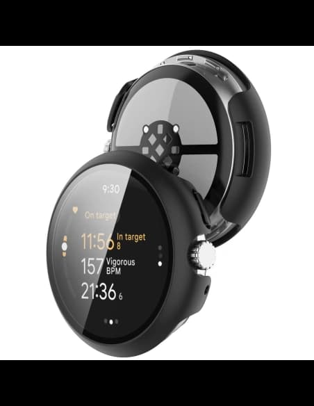 Bizon Case+Glass Watch Google Pixel Watch 3 45mm black