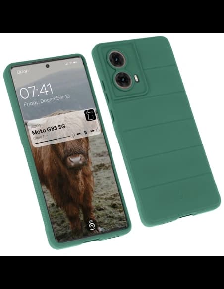 Pancerne etui Bizon Case Tur do Motorola Moto G85 5G ciemnozielone