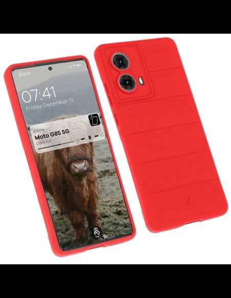 Pancerne etui Bizon Case Tur do Motorola Moto G85 5G czerwone