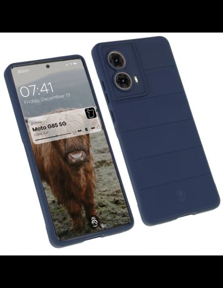Pancerne etui Bizon Case Tur do Motorola Moto G85 5G granatowe