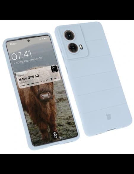 Pancerne etui Bizon Case Tur do Motorola Moto G85 5G jasnoniebieskie