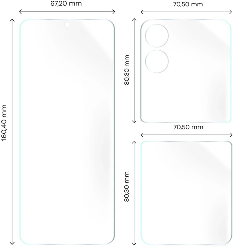 Bizon Glas Hydrogel Set Xiaomi Mix Flip - 2
