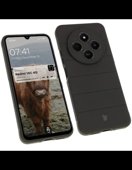 Pancerne etui Bizon Case Tur do Xiaomi Redmi 14C 4G / POCO C75 czarne