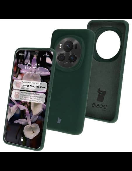 Bizon Soft Case Honor Magic6 Pro sötétzöld