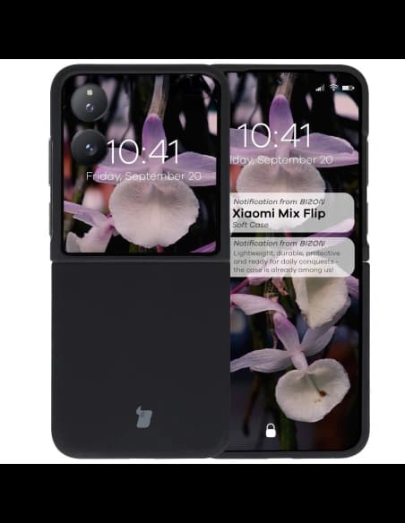 Bizon Soft Case Xiaomi Mix Flip schwarz