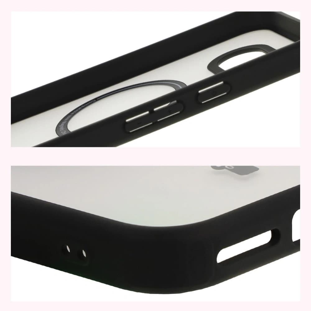 Bizon Case MatteO Google Pixel 9a translucent with a black frame - 5