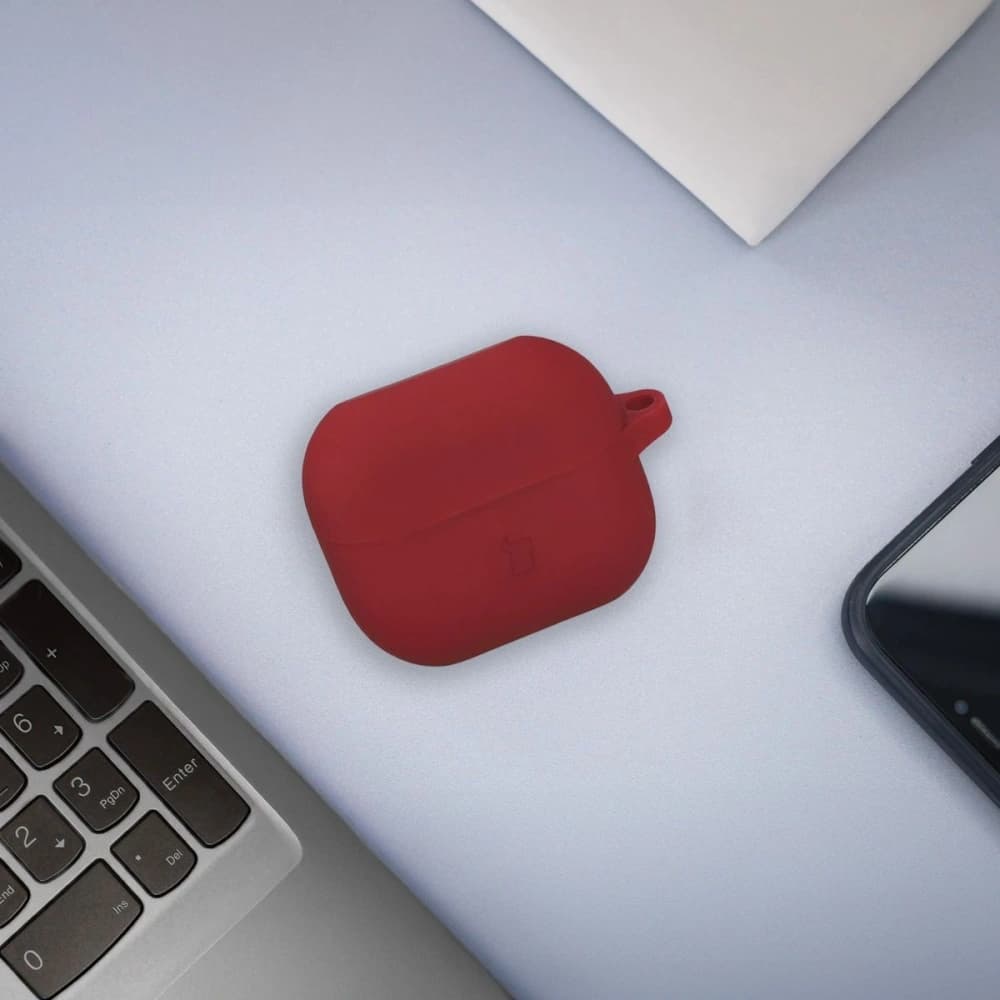 Bizon Case Headphone Silicone Samsung Galaxy Buds 3 / 3 Pro bordó - 3